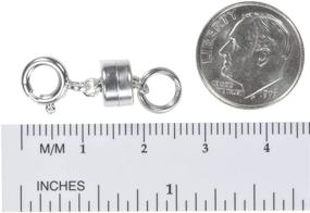 img 1 attached to 💍 uGems Бочонок Магнитная застежка с кольцами - Конвертер из стерлингового серебра 5,5 мм.