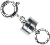 💍 ugems бочонок магнитная застежка с кольцами - конвертер из стерлингового серебра 5,5 мм. логотип