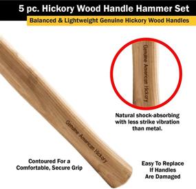 img 2 attached to 🔨 Hickory Handle Titan 85070: Expertly Crafted 5-Piece Set for Ultimate Durability