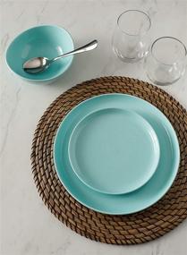 img 1 attached to Sweese 154 002 Porcelain Dinner Plates: Classy Elegance for Your Dining Experience