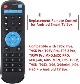 img 2 attached to 📱 HONONJO Replacement Remote Control for Andriod Smart TV Box Controller T95Z Plus, T95K, T95V, T95U PRO - Improved SEO