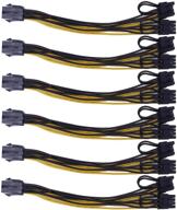 🔌 endlesss 6 pin to 2 x 8 pin (6+2) pcie adapter power cable y-splitter – 6 pack logo