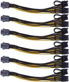 img 4 attached to 🔌 Endlesss 6 Pin to 2 X 8 Pin (6+2) PCIe Adapter Power Cable Y-Splitter – 6 Pack