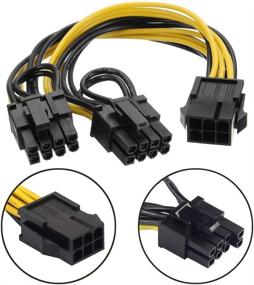 img 3 attached to 🔌 Endlesss 6 Pin to 2 X 8 Pin (6+2) PCIe Adapter Power Cable Y-Splitter – 6 Pack