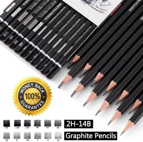 img 2 attached to 🖌️ PANDAFLY Professional Drawing Sketching Pencil Set - 12 Pieces Art Drawing Graphite Pencils: Perfect for Artists of All Levels - Sketching, Shading, and Creating Stunning Artwork