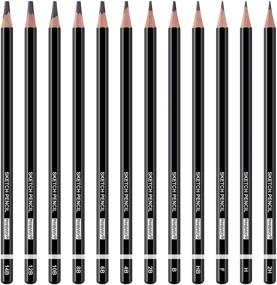 img 3 attached to 🖌️ PANDAFLY Professional Drawing Sketching Pencil Set - 12 Pieces Art Drawing Graphite Pencils: Perfect for Artists of All Levels - Sketching, Shading, and Creating Stunning Artwork