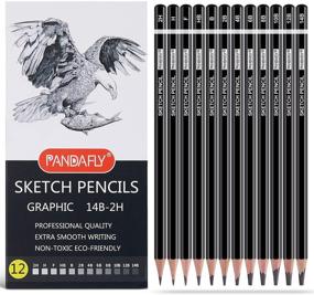 img 4 attached to 🖌️ PANDAFLY Professional Drawing Sketching Pencil Set - 12 Pieces Art Drawing Graphite Pencils: Perfect for Artists of All Levels - Sketching, Shading, and Creating Stunning Artwork