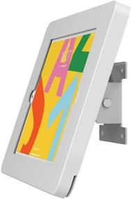 img 4 attached to Securely Mount Your 10.2 inch iPad 7th/8th Generation 📱 with Beelta Tablet Wall Mount: Key Lock Security, Metal, White (BSW101T)