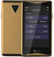 💰 cold wallet gold titan: hardware cryptocurrency wallet, internet isolated & air gapped, anti-tampering, multi-currency support, incl. mnemonics card - perfect for btc xrp eth xlm usdt ltc dash logo