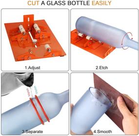 img 1 attached to 🔪 FIXM Version Bottle Cutting Machine: Cutting Tool for DIY Creation of Various Sizes and Shapes including Round, Square, Oval Bottles, Bottle Necks, and Glass Bottles