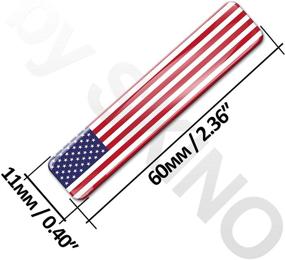 img 3 attached to Silicone Stickers National American Motorcycle Exterior Accessories