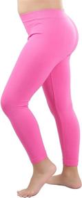 img 3 attached to 👧 Versatile and Comfortable Full-Length Seamless Polyester Leggings for Girls - ToBeInStyle Leggings Collection