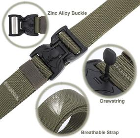 img 2 attached to 🧲 Premium Magnetic Webbing Release Men's Accessories: Tactical Military-Inspired Utility