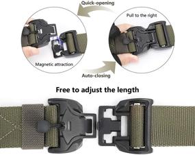 img 3 attached to 🧲 Premium Magnetic Webbing Release Men's Accessories: Tactical Military-Inspired Utility