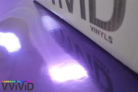 img 1 attached to 🔮 High-Quality VViViD Purple Chrome Wrap Vinyl, Air-Free Channels, Ready-to-Use Adhesive – DIY (1ft x 5ft)