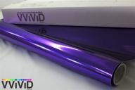 🔮 высококачественная фиолетовая хромированная виниловая плёнка vvivid, с воздушными каналами, готовым к использованию клеем - diy (1фт x 5фт) логотип