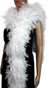 img 1 attached to 🎉 10-Color Chandelle Feather Boa, 100 Gram, 2 Yards in Length: Perfect for Parties, Weddings, and Costumes