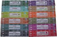 🌿 goloka set of 12 nature's nest: lavender, rose, meditation, parijatha, basil, patchouli, sandalwood, jasmine, herbal, pure musk, supreme incense sticks collection логотип