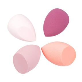 img 3 attached to 🧽 4-Piece Set of Soft Makeup Sponges for Liquid Foundation, Creams, and Powders, Latex-Free Wet and Dry Makeup Eggs (Pink Series)