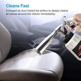 img 2 attached to 🚗 JOINT STARS High Pressure Car Cleaning Gun: Upgraded Professional Interior Cleaner for Detailing Wash - Get a Free Car Detailing Sponge!
