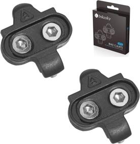 img 4 attached to Inkesky Bike Cleats: Perfect Compatibility with Shimano SPD SM-SH51 for Spinning, Indoor & Outdoor Cycling