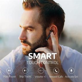 img 2 attached to Беспроводные Bluetooth-наушники Микрофон Водонепроницаемый