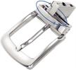 reversible prong buckles straps sliver men's accessories logo