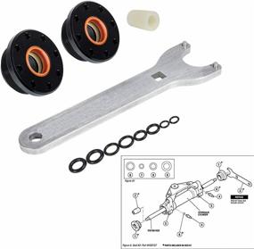 img 3 attached to 🛠️ E-Cowlboy HS5157 Front Mount Hydraulic Steering Cylinder Seal Kit with Pin Wrench for HC5340-HC5348, HC5358, HC5365, HC5375, HC5394, HC5445