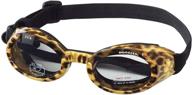 🐶 doggles ils x-small leopard and smoke lens: fashionable and protective eyewear for small dogs логотип