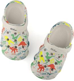 img 1 attached to Ysoazgle Toddler Slippers Non Slip Numeric_12 Boys' Shoes for Clogs & Mules