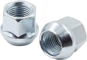 img 2 attached to 🔩 Set of 20 Zinc Finish Open-end Acorn Bulge Lug Nuts 19mm (3/4") Hex - Compatible with 7/16 Inch Studs