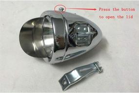 img 2 attached to GOODKSSOP Metal Chrome Silver Shell Bicycle Headlight: Retro Vintage LED Light for Night Riding Safety