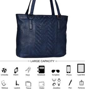 img 3 attached to 👜 Women's Premium Leather Shoulder Crossbody Handbag & Wallet Set for Shoulder Bags