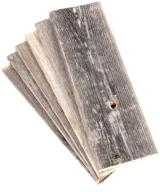 🌿 barnwood decor of okc: authentic reclaimed weathered wood planks for diy crafts and decor - 6 planks, 12 inches length logo