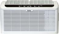 haier esaq406t 22-inch window air conditioner serenity series with 6,000 btu 115v w/ led remote control in white logo