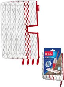 img 4 attached to 🤍 O-Cedar ProMist MAX Washable Refill, 4 Pack (1 Count), Red and White