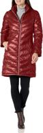 🧥 chevron quilted packable down jacket for women by calvin klein (standard & plus sizes) logo