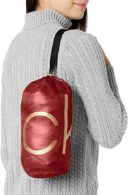 img 2 attached to 🧥 Chevron Quilted Packable Down Jacket for Women by Calvin Klein (Standard & Plus Sizes)