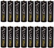 🔋 16-pack acuvar high capacity rechargeable aa batteries 3100mah nimh - precharged logo