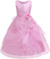 👗 girls' clothing dresses with beaded birthday petticoat embroidery logo