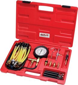 img 1 attached to 🧪 S.U.R. & R. FPT22 Deluxe Fuel Injection Pressure Tester Kit - Complete 30-Piece Set for Effective Diagnosis