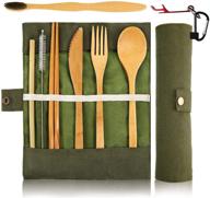 🌿 bewbow eco-friendly bamboo utensils cutlery set logo