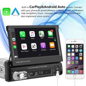 🚗 Podofo Car Stereo Single Din with CarPlay and Android…