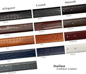 img 2 attached to 🐊 Alligator-inspired Italian Leather: Canyon Men's Accessories for Stylish Statements