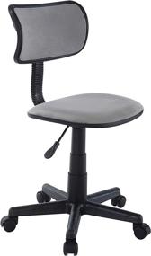 img 2 attached to Crushed Velvet Swivel Task Chair in Dark Grey - Urban Shop