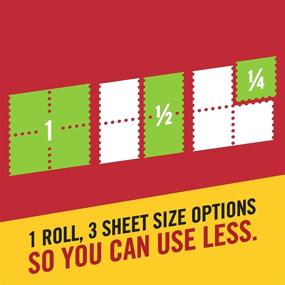 img 3 attached to 🧻 Tear-A-Square Paper Towels, 16 Double Rolls = 32 Regular Rolls, 3 Sheet Size Options, Quarter Size Sheets, 1 Pack (16 Count)