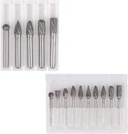 🔩 kamtop carbide drill bits - 15pcs 1/4" 1/8" tungsten carbide burr set - double-cut rotary burr kit 6mm 8mm - ideal for rotating tools logo