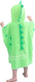 img 1 attached to 🦖 Hooded Dinosaur Cover Ups for Kids' Towels in Children's Bath at Kids' Home Store