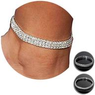 сверкающий браслет с бриллиантами 2pcs: элегантное эластичное бижутерное украшение для невесты летнего сезона моды логотип