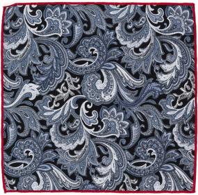 img 1 attached to 🧣 Confidence Men's Accessories: Handkerchief with Elegant Paisley Checker Pattern